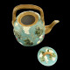 Majolica turquoise Tea Pot "George Sand"