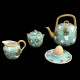 Pot à lait faïence turquoise "George Sand"