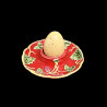 Majolica red Egg Cup "George Sand"