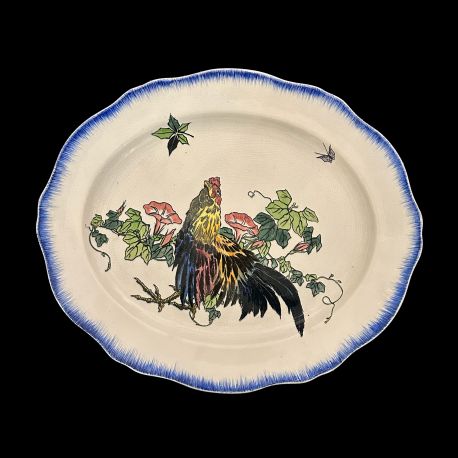 Bracquemond Bleuet & Papillon assiette D 24,5 cm