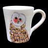 Majolica Owl Mug
