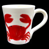 Majolica crab mug 