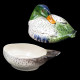 Earthenware duck soup tureen
