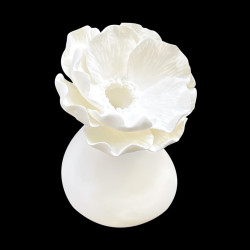 Vase incliné fleur Corail