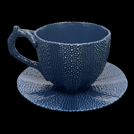 Tasse et Sous-tasse Oursin Marine