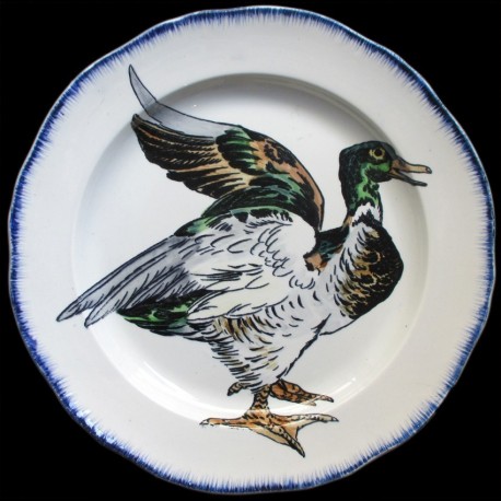 Bracquemond plat rond canard diamètre 30 cm