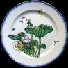 Bracquemond plat rond poussins D 32 cm