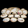Exceptional Limoges porcelain fish service, circa 1895, 15 pieces