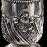Silver sugar caster rococo style England 1896