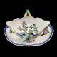 Bracquemond Moineau & Campanule blanc assiette D 24,5 cm