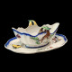 Bracquemond Sparrow & White Bellflower plate D 24,5 cm
