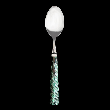 Cuillère de table collection cordage vert