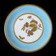 Suite de douze assiettes porcelaine marli turquoise décor à l'or Minton, 1890