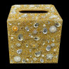 Golden Christmas Time Treasure Tissue Box