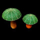 Grand champignon émeraude Christmas Time