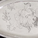 Plateau en argent à décor de feuilles de Ginkgo, maison Cardheilac 1885-1904
