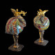 Pair of glass vases with dragons - Escalier de Cristal – Rousseau & Leveillé, c. 1880–1890.