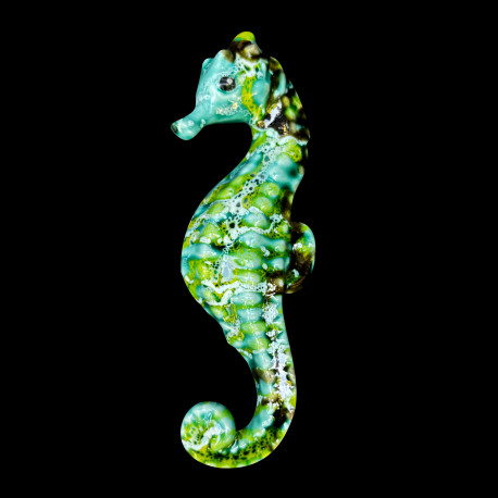 Turquoise seahorse decoration
