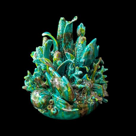 Bougeoir hippocampe poisson turquoise