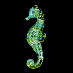 Décoration hippocampe turquoise