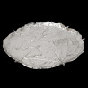 Plat rond argenté Feuille d'érable