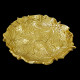Assiette à pain ronde doré Feuille d'érable