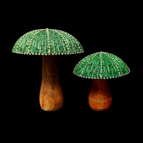 Petit champignon émeraude Christmas Time