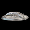 Silverplated metal serving dish with large lobster by Franco Lapini, circa 1970