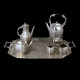Fine Late 19th-Century Indian-Inspired Silver-Plated Tea & Coffee Service