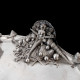 Pewter presentation platter with a mermaid by Piero Figura