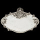 Pewter presentation platter with a mermaid by Piero Figura