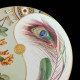 Rare assiette en porcelaine à décor de plume de paon, Christopher Dresser pour Minton, 1876