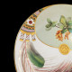 Rare porcelain plate with peacock feather Christopher Dresser for Minton, 1876