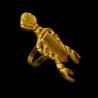 Gold lobster napkin ring