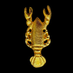 Gold lobster napkin ring