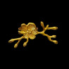 Gold flower napkin ring