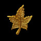 Gold maple leaf napkin ring