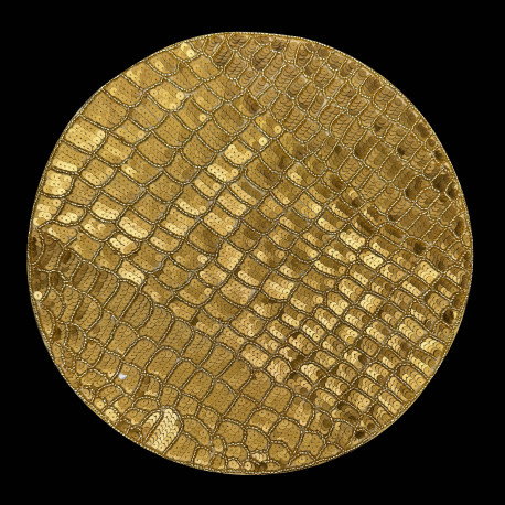 Gold Beaded Placemat Set