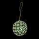 Boule perlée verte Trésor Christmas Time