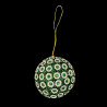 Boule perlée verte Trésor Christmas Time