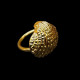 Gold seashell napkin ring