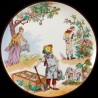 Decorative tin plate "The Reverse World" Vegetable Garden