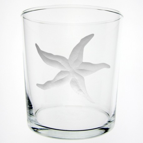 Verre droit haut Etoile de Mer 240 ml H 9,2 cm D 9 cm