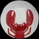 Homard breton Assiette de table 28 cm