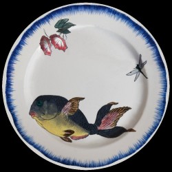 Bracquemond assiette poisson