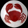 Majolica crab dessert plate