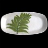 Majolica fern long oval dish