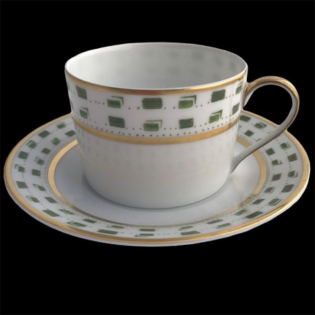 Assiette de présentation D 30 cm Royal Limoges collection La Bocca Vert