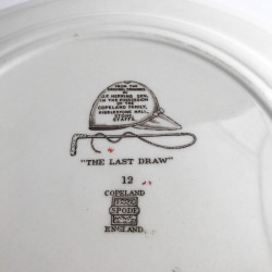 Copeland hunting scenes Herring assiette de table