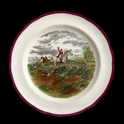Copeland hunting scenes Herring assiette de table